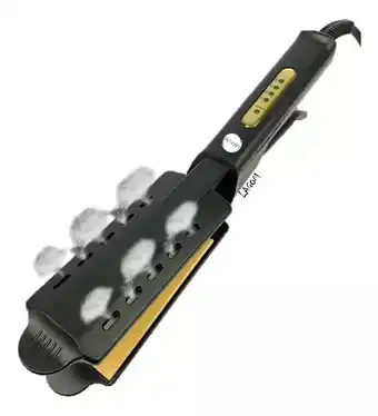 Mercado Libre Lagom plancha de vapor para cabello seco y humedo lg-p220 cerámica ptc 4 niveles de calentamiento rápido iones negativos mang oferta