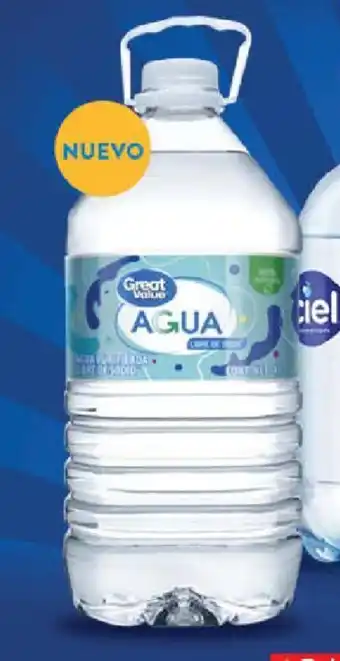 Walmart Agua purificada Great Value 4L oferta