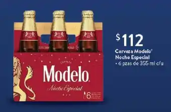 Cerveza Modelo Noche Especial - 6 pzas de 355 ml c/u