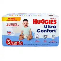 Farmacias YZA Pañales huggies ultraconfort etapa 3 niño 40 unidades oferta