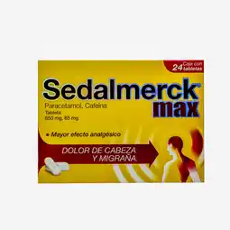 Farmacias YZA Sedalmerck max blist 24 tabs oferta