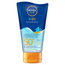 Farmacias YZA Nivea sun kids protector solar corporal swim & play fps50 150 ml oferta