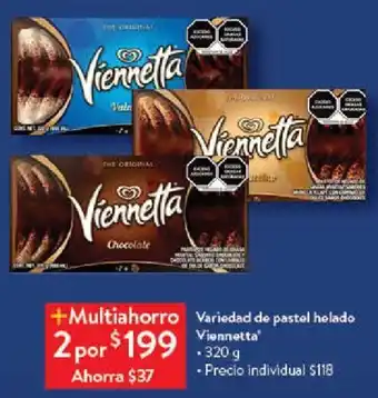 Walmart Variedad de pastel helado Viennetta 320g oferta
