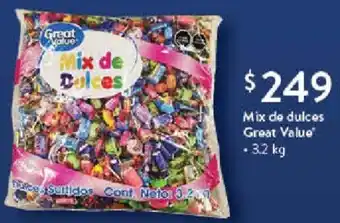 Walmart Mix de dulces Great Value 3,2kg oferta