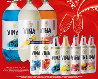 Viña Real blueberry, piña colada, durazno 6-2 It, lata blueberry, fresa sandía 24-355 ml, blueberry, piña colada 18-400 ml
