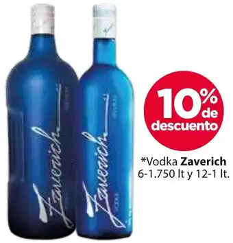 Vodka Zaverich 6-1.750 It y 12-1lt