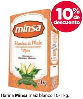 Harina Minsa maíz blanco 10-1 kg