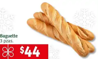 Soriana Mercado Baguette 3 pzas oferta