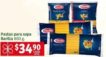 Soriana Mercado Pastas para sopa Barilla 800g oferta