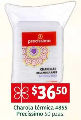 Soriana Mercado Charola térmica #855 Precíssimo 50 pzas oferta