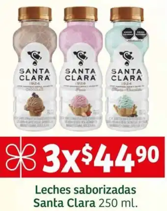 Soriana Mercado Leches saborizadas Santa Clara 3x250ml oferta
