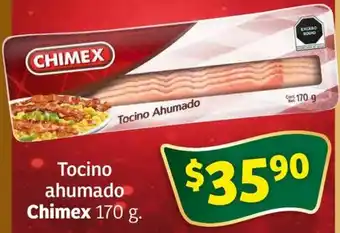 Soriana Mercado Tocino ahumado Chimex 170g oferta