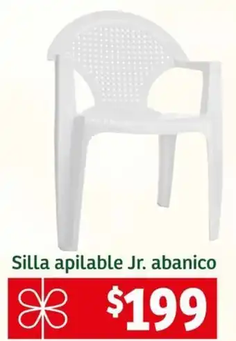 Soriana Mercado Silla apilable Jr. abanico oferta