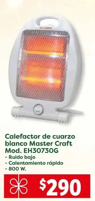 Calefactor de cuarzo blanco Master Craft Mod. EH30730G