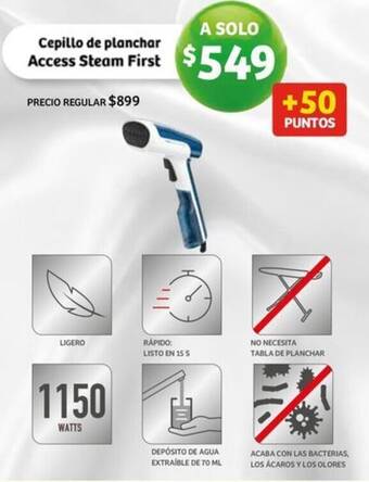 Soriana Mercado Cepillo de planchar Access Steam First oferta