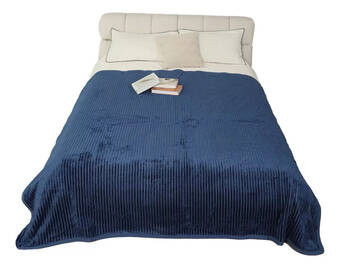 Mercado Libre Cobertor king con borrega, 220 x 240 oferta