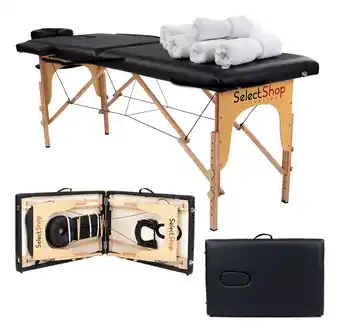 Mercado Libre Cama para masaje spa portátil reclinable estuche profesional color negro oferta