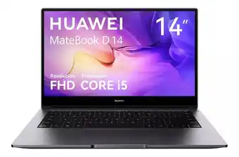Mercado Libre Laptop huawei matebook d14 i5 11.5va gen 8gb + 512ssd gris color gris espacial oferta