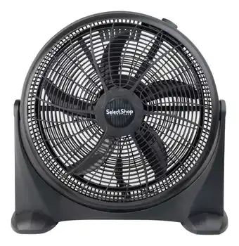 Mercado Libre Ventilador de piso selectshop signature 2077 negro con 5 aspas de plástico, 20 de diámetro 120 v oferta