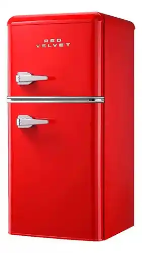Mercado Libre Frigobar 2 puertas retro 86l termostato ajustable red velvet color rojo oferta