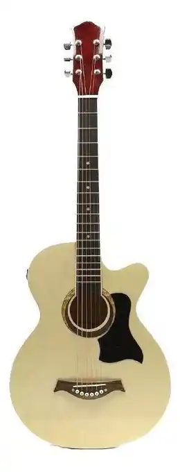 Mercado Libre Guitarra electroacústica femmto ag003 para diestros natural arce brillante oferta