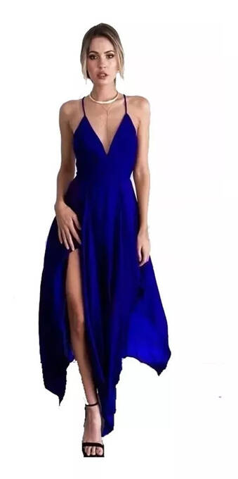 Mercado Libre Vestidos de para fiesta largo tirantes escote v miveni oferta