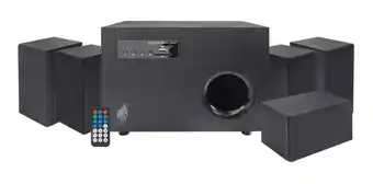 Mercado Libre Bocinas multimedia 5.1c teatro en casa bluetooth fm usb aux color negro oferta