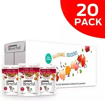 Mercado Libre Alimento purina beneful pack x20 und alimento húmedo 2000g oferta