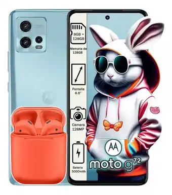 Mercado Libre Celular moto g72 dual sim 128gb 8gb ram p-oled 120hz +kit oferta