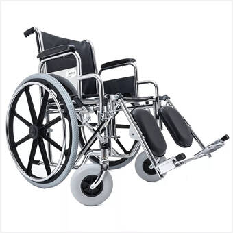 Mercado Libre Silla de ruedas con elevapiernas reforzada llanta resistente oferta