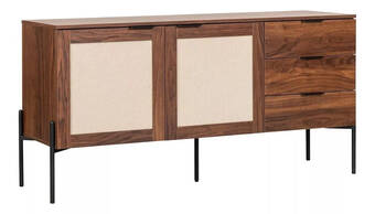 Mercado Libre Credenza recibidor mundo in imperia mesa bufetera 160x40 cm color nogal oferta