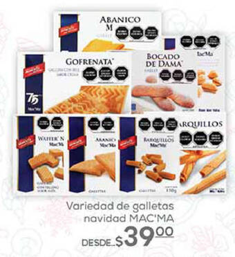 Fresko Variedad de galletas navidad MAC'MA oferta