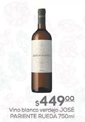Vino blanco verdejo JOSÉ PARIENTE RUEDA 750ml