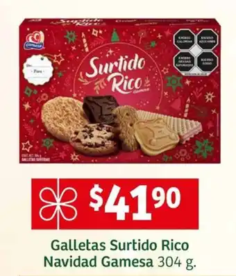Galletas Surtido Rico Navidad Gamesa 304 g.