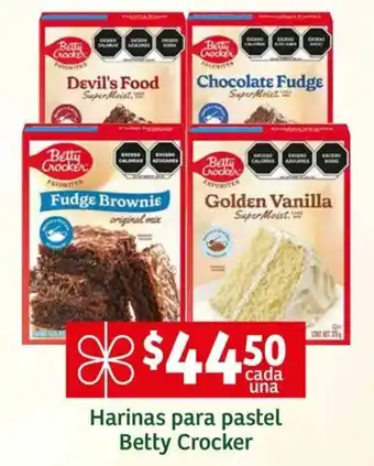 Harinas para pastel Betty Crocker