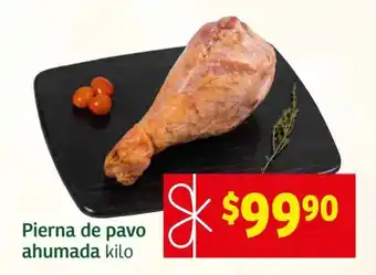 Soriana Express Pierna de pavo ahumada, kilo oferta