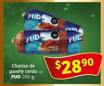 Soriana Express Chorizo de pavo y cerdo FUD 200 g. oferta