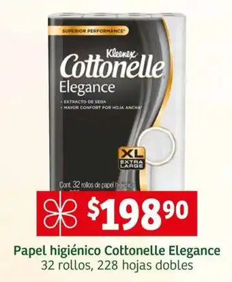 Papel higiénico Cottonelle Elegance 32 rollos, 228 hojas dobles