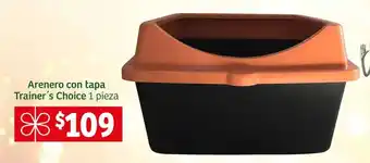 Soriana Express Arenero con tapa Trainer's Choice 1 pieza oferta