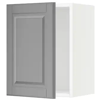 Sektion gabin pared 1 puerta c/ estantes, blanco/bodbyn gris, 38x37x51 cm