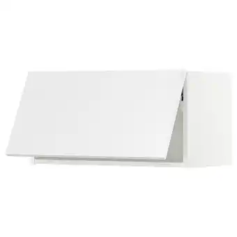 IKEA Sektion gabinete pared 1 puerta horizontal, blanco/axstad blanco mate, 76x37x38 cm oferta