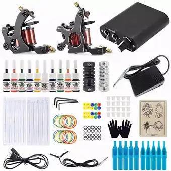 Mercado Libre Kit completo profesional de 2 máquinas tatuadoras oferta