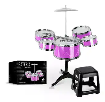 Mercado Libre Bateria para niños banco platillo bombo baquetas redlemon oferta