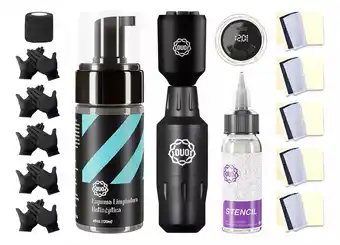 Mercado Libre Kit máquina para tatuar fuow mini lite fuente inalámbrica oferta