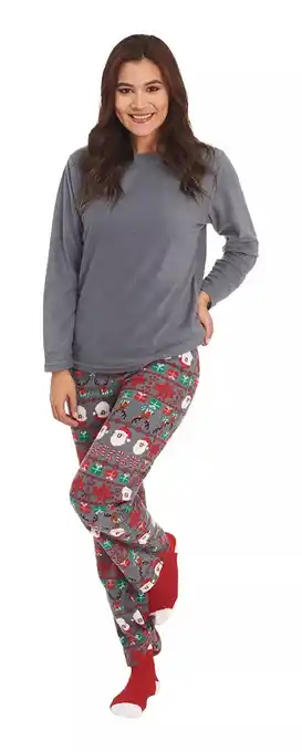 Mercado Libre Pijama navideña that's hot para dama con calcetines oferta