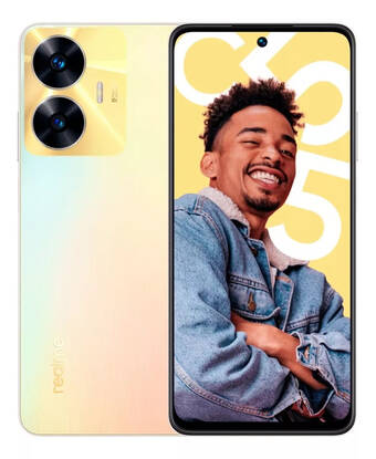 Mercado Libre Realme c55 ram 8gb rom 256gb oro mediatek helio g88 90hz cargador 33w camara 64mp pantalla fhd+ de nfc color dorado oferta