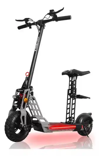 Mercado Libre Scooter patin electrico x1 con asiento 45km/h honey whale color gris oferta