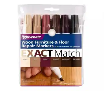 Kit 6 plumones para madera rejuvenate retoca pisos y muebles