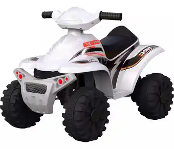 Mercado Libre Cuatrimoto montable eléctrica 6v moto niño musical luz color blanco oferta