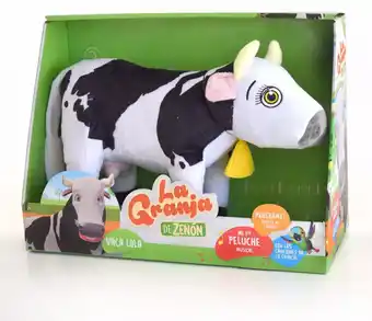 Peluche la granja de zenon vaca lola 35cm con sonido